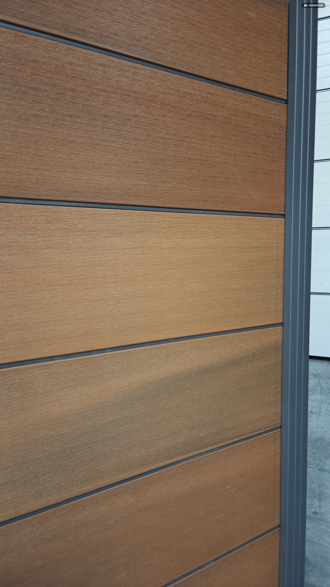 BPC Steckzaun Ameland Exclusive co-extrudiert, ca. 180x180 cm in Mahagoni/ Aluminium Anthrazit