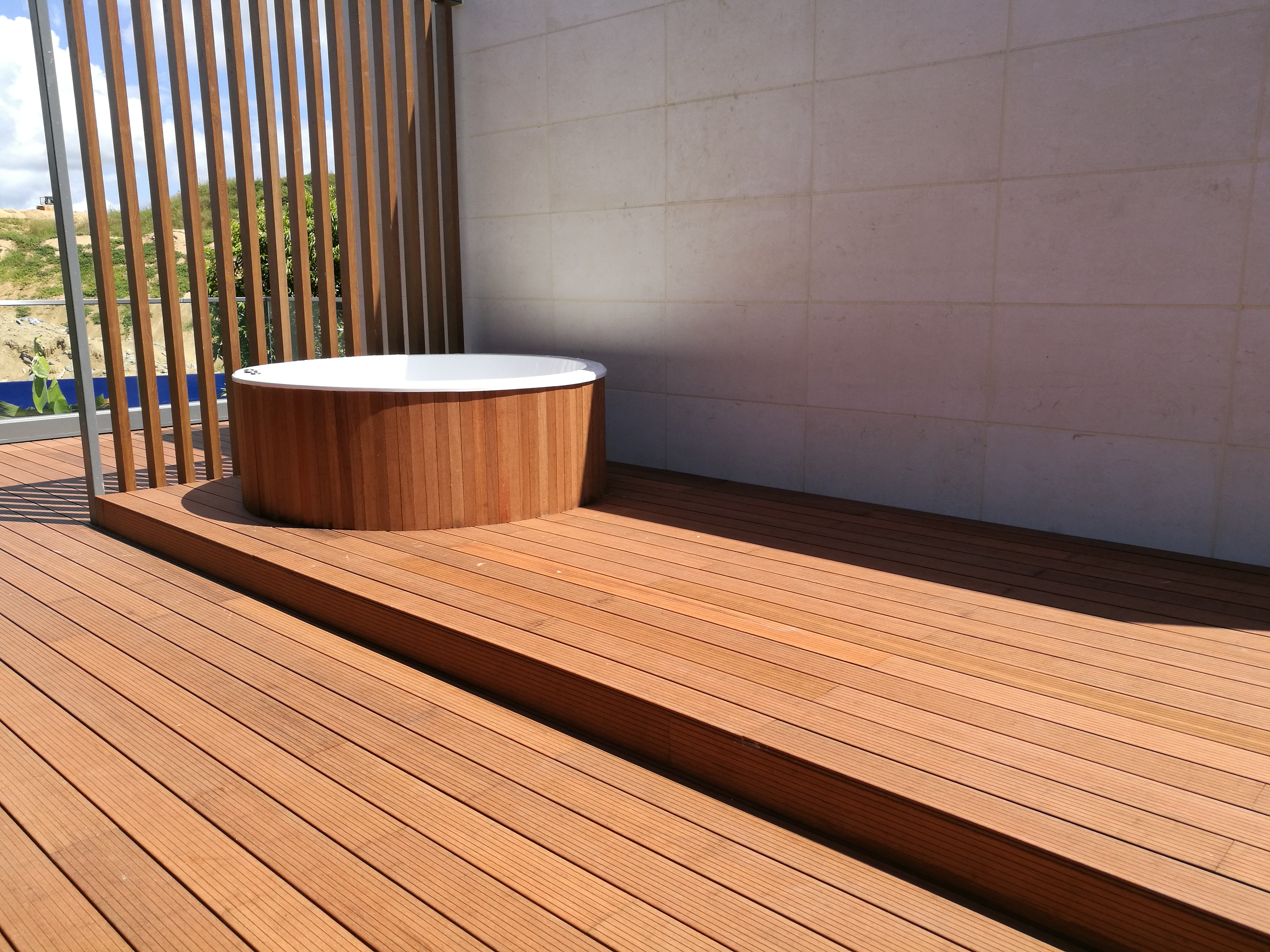Terrassendiele Bambus Natur geölt 20x137mm Ambiente