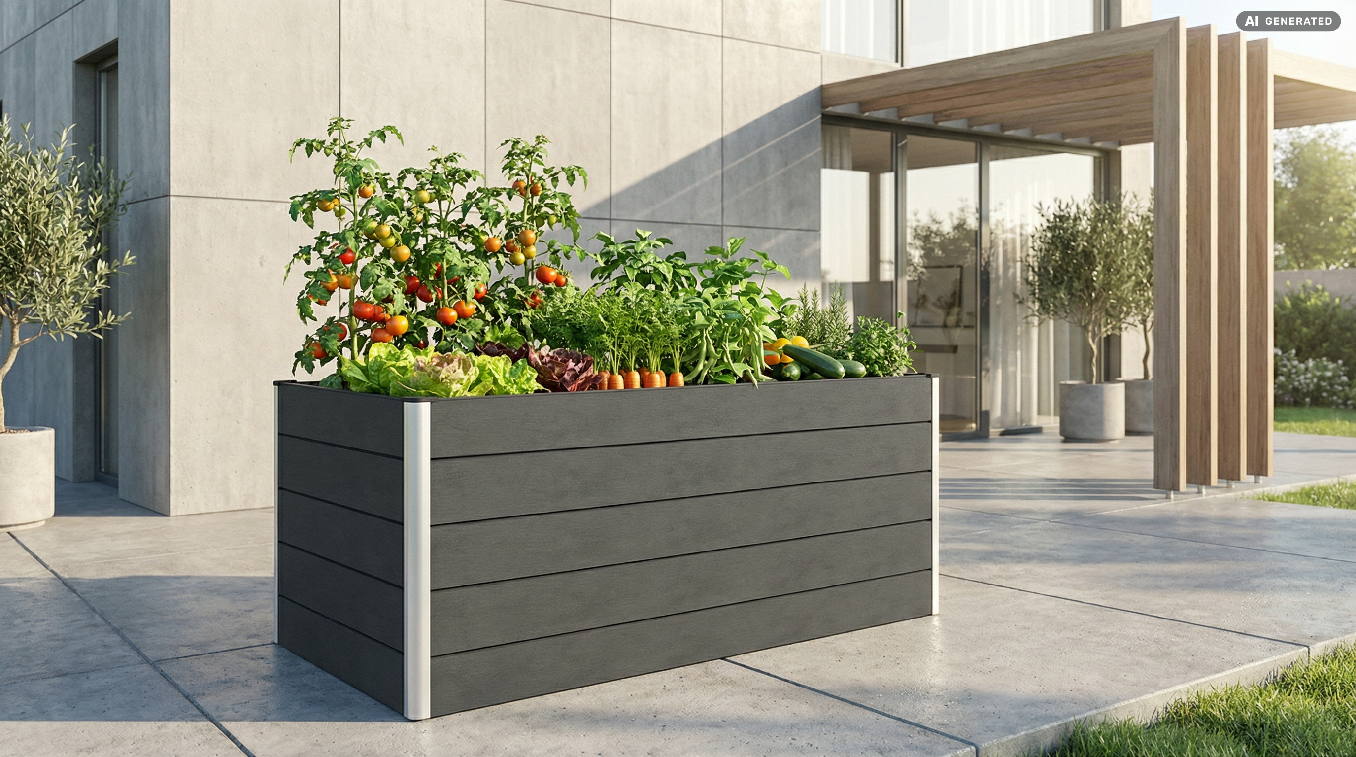 BPC Hochbeet Classic Anthrazit/Silber
