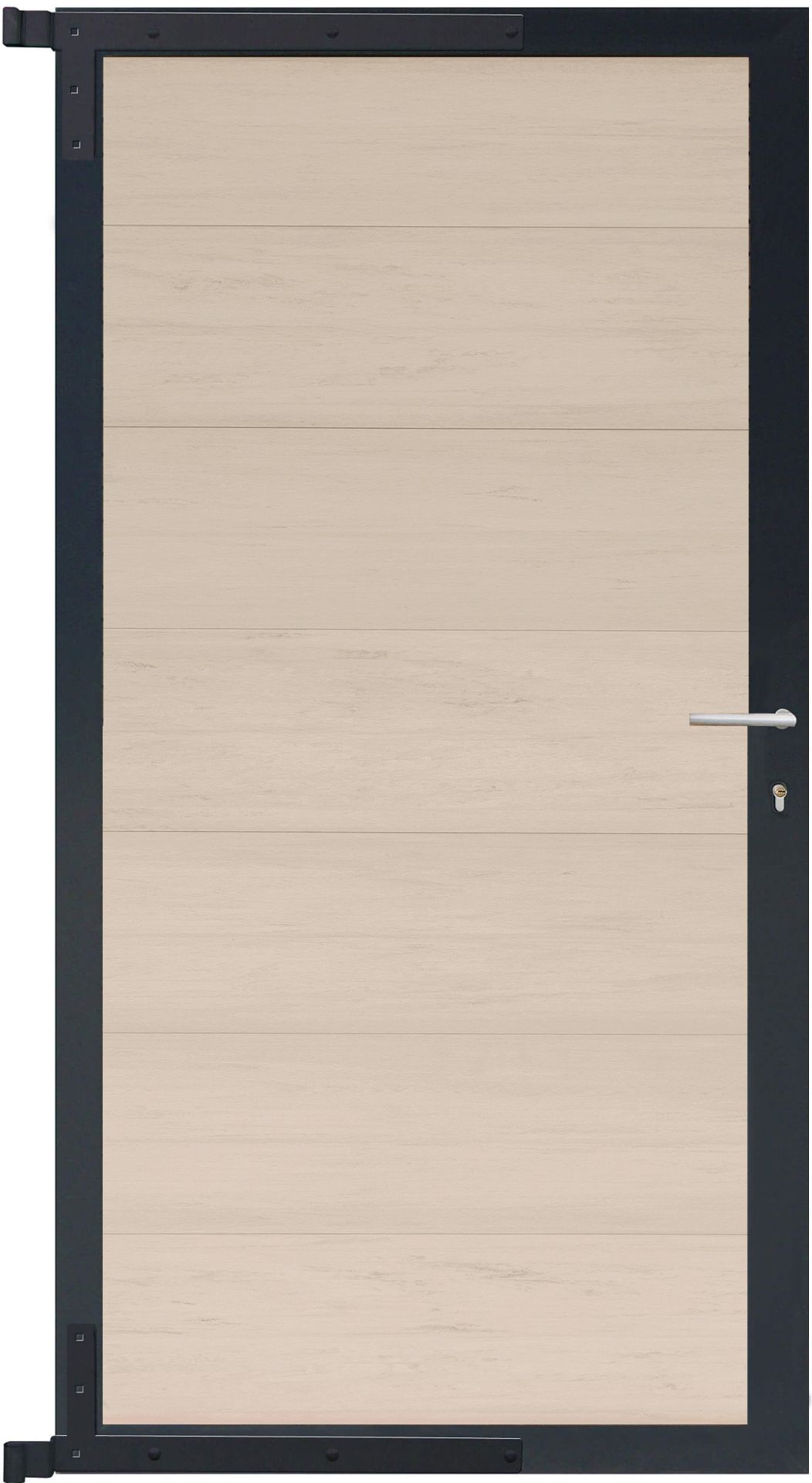 BPC Steckzaun Tor Ameland 90x175 cm Sand Multicolor / Aluminium Anthrazit
