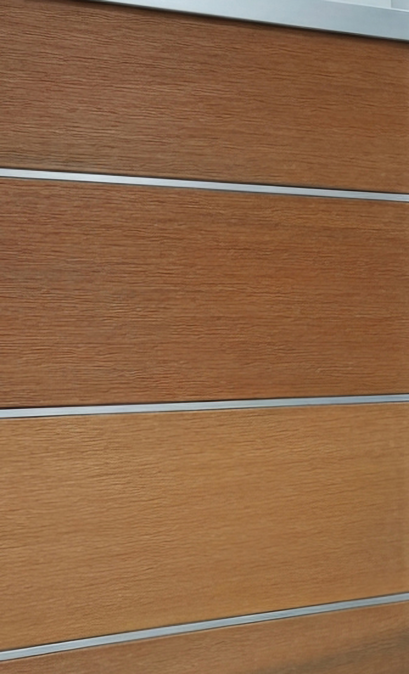 BPC Steckzaun Ameland Exclusive co-extrudiert, ca. 180x180 cm in Mahagoni/ Aluminium Silber