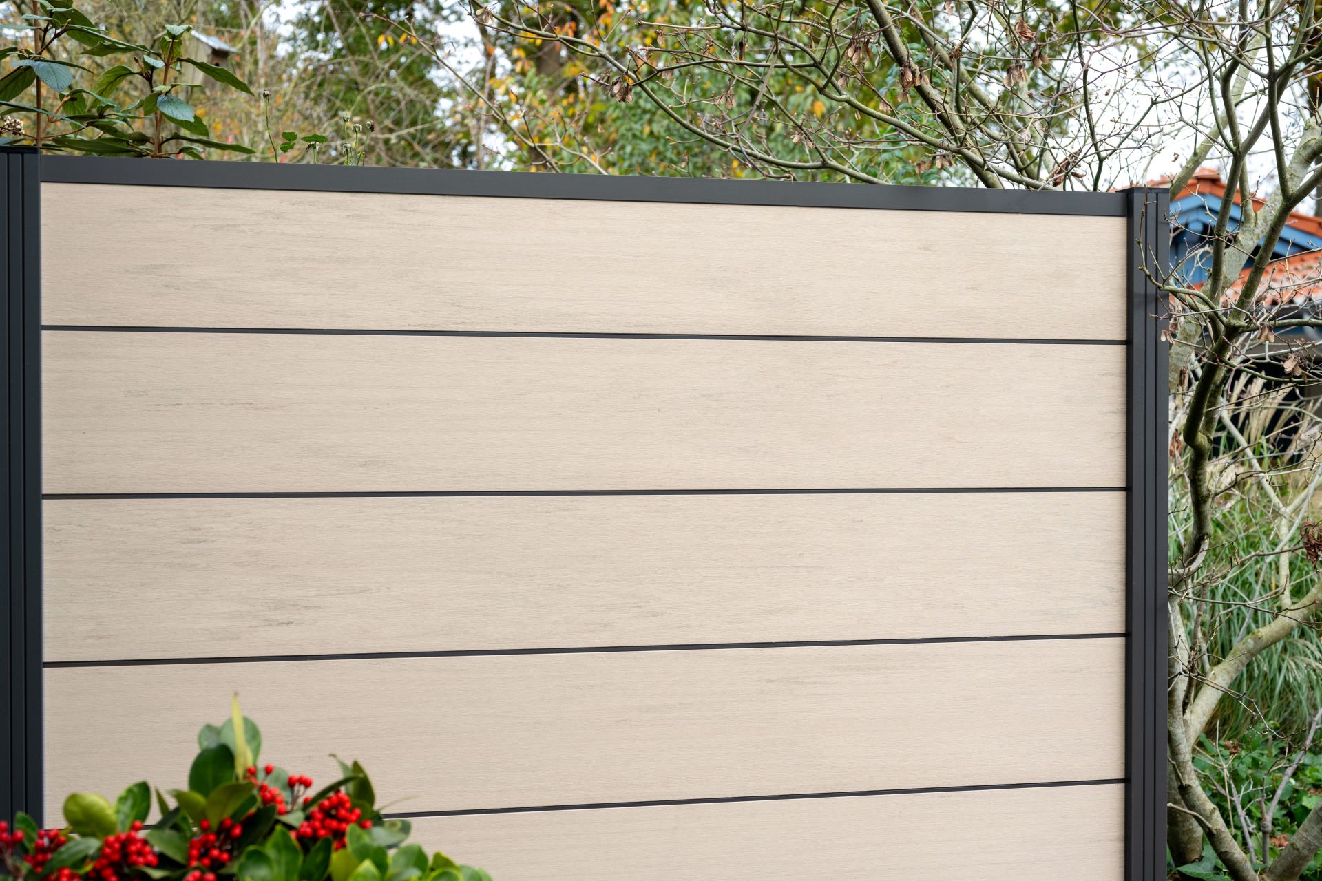 BPC Steckzaun Ameland Exclusive, ca. 180x180 cm in Sand Multicolor/ Aluminium Anthrazit