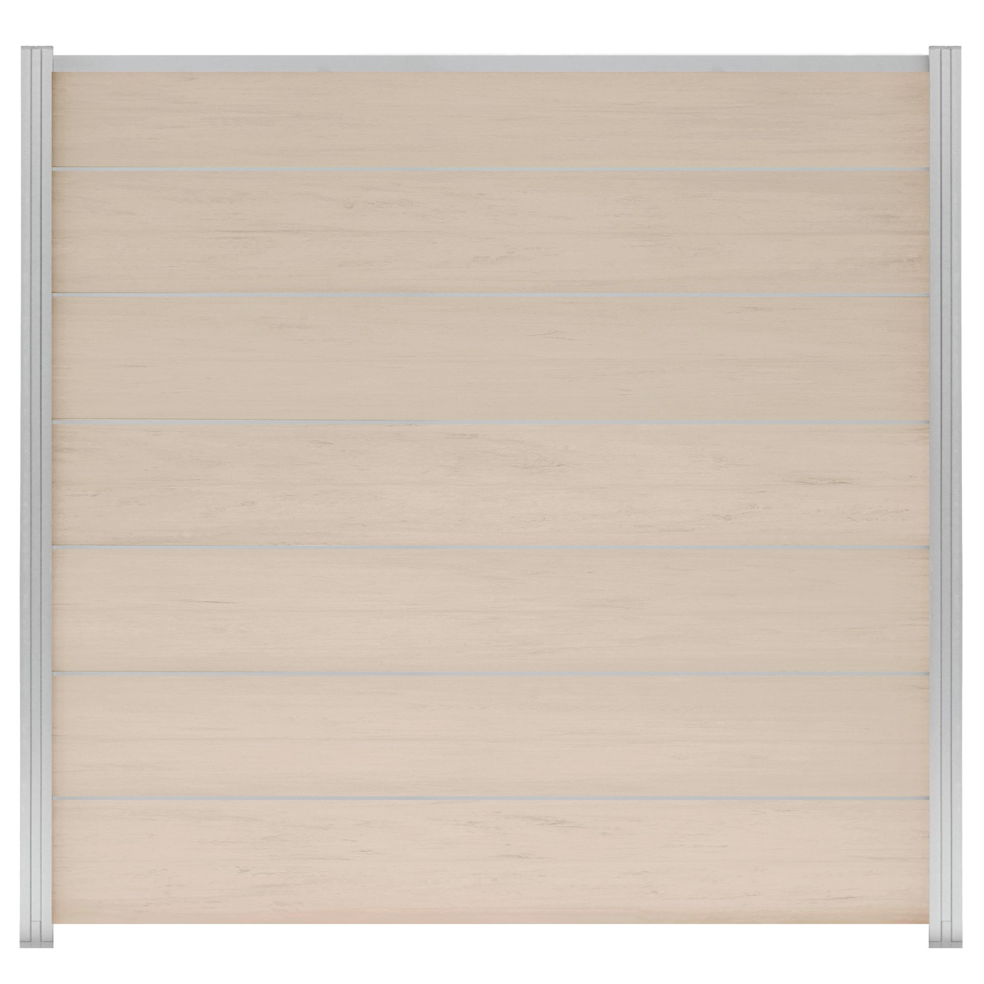 BPC Steckzaun Ameland Exclusive , ca. 180x180 cm in Sand Multicolor/ Aluminium Silber